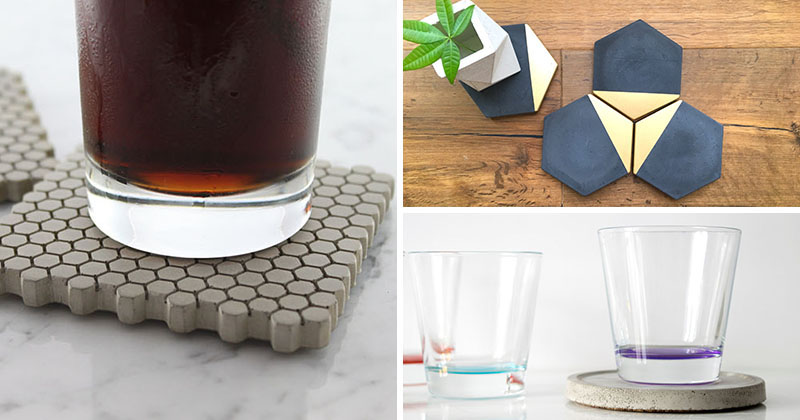 7 комплектов бетонных подставок, которые будут защищать ваш стол, и при этом стильно выглядеть